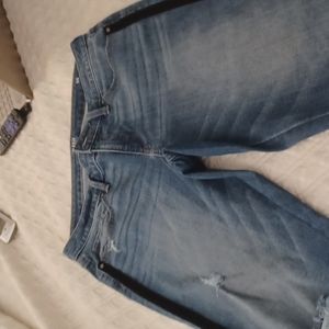 A.N.A Faded Jeans- Faux Suede Sides